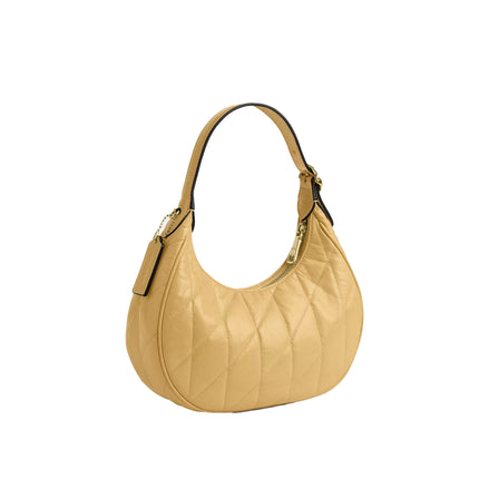 Coach Women's Emily Shoulder Bag With Quilting Gold/Soft Yellow