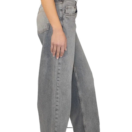 Subdued Women's Wings Low-Waist Jeans Light Gray