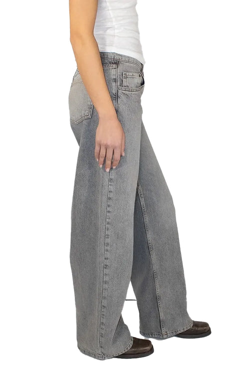 Subdued Women's Wings Low-Waist Jeans Light Gray