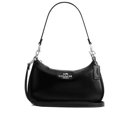 Coach Women's Soft Teri Shoulder Bag Silver/Black