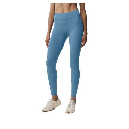 alo Women's Airbrush Mid-Rise 7/8 Legging California Blue