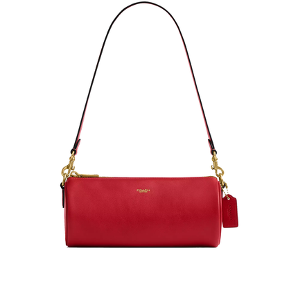 Coach Women's Barrel Bag Brass/Scarlet