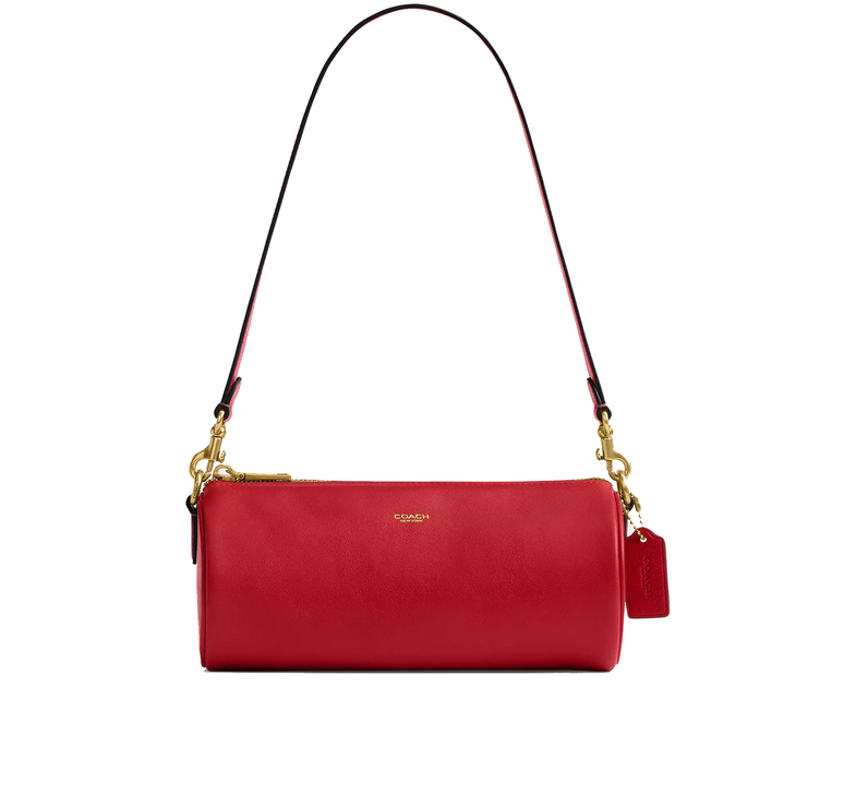 Coach Women's Barrel Bag Brass/Scarlet