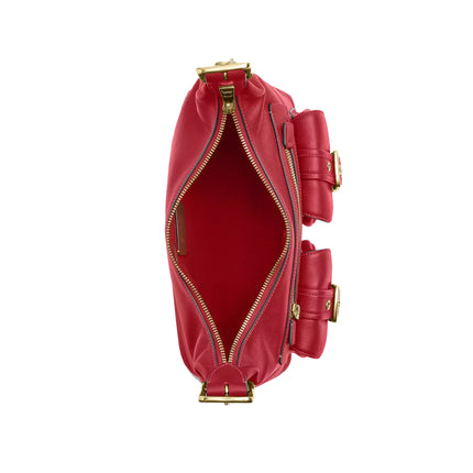 Coach Women's Allison Zip Top Shoulder Bag Gold/Poppy