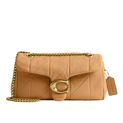Coach Women's Tabby Shoulder Bag 26 With Quilting Brass/Biscuit