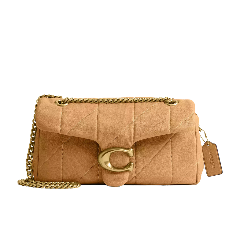 Coach Women's Tabby Shoulder Bag 26 With Quilting Brass/Biscuit