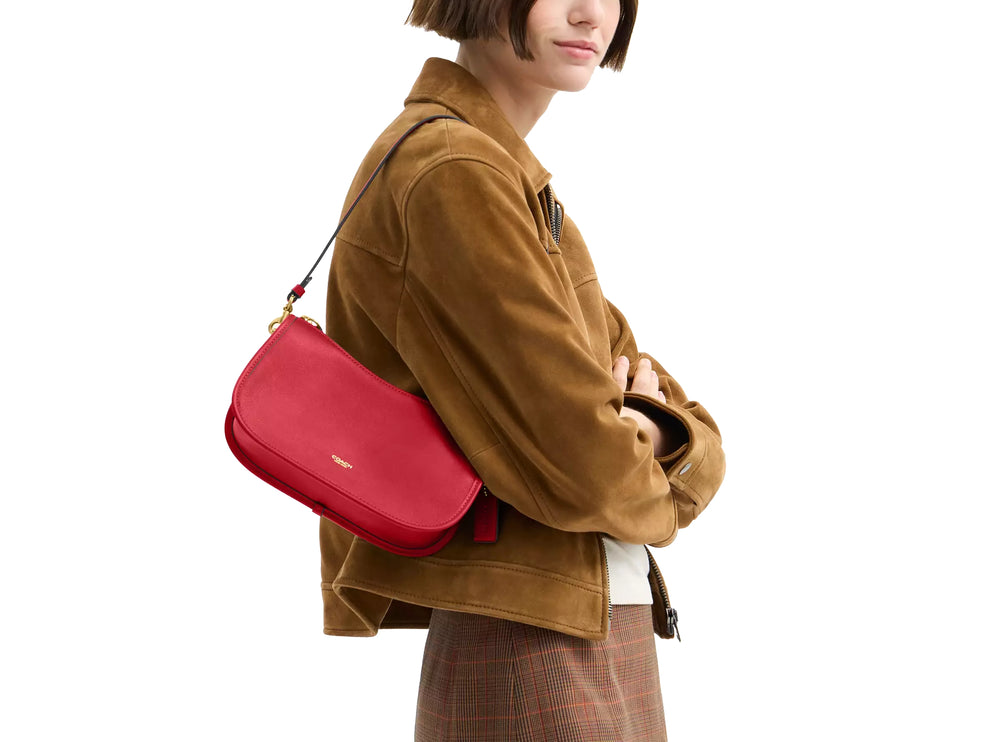 Coach Women's Waverly Bag Brass/Scarlet