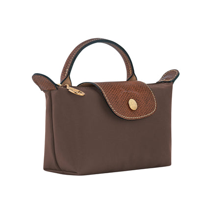 Longchamp Women's Le Pliage Original Pouch With Handle Mocha