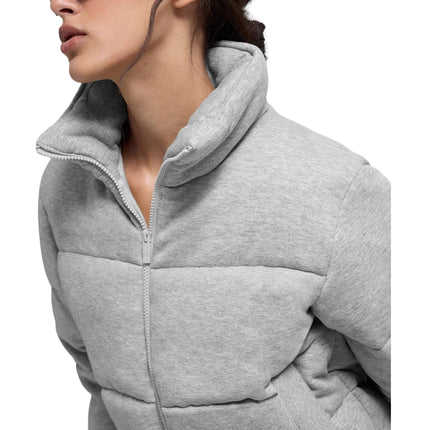 alo Women's Sweatshirt Puffer Athletic Heather Grey