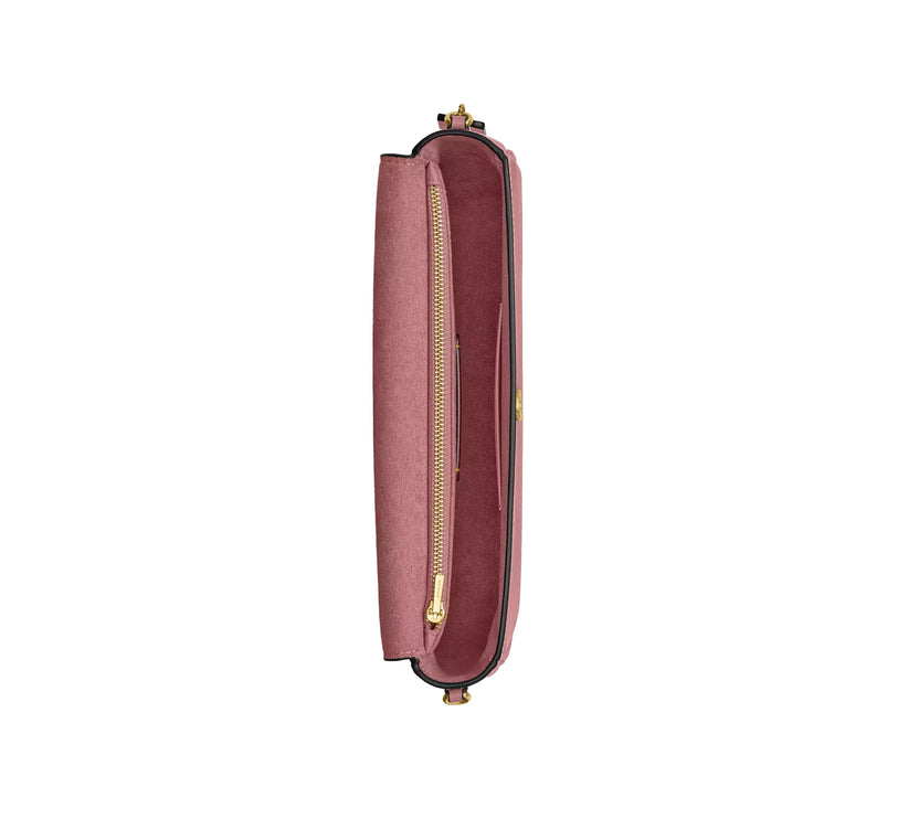 Coach Women's Brook Flap Chain Bag Brass/Peony
