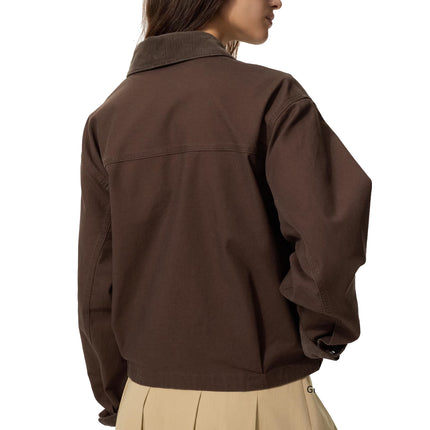 Uniqlo Unisex Zip Up Short Jacket 38 Dark Brown