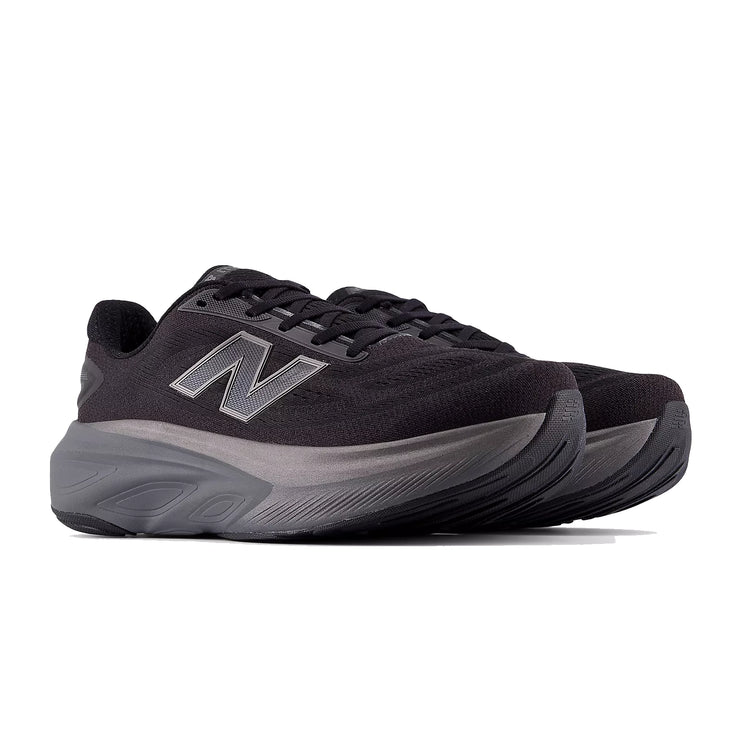 New Balance Men's Fresh Foam X More v6 Black with Castlerock and Black Metallic MMORLA6