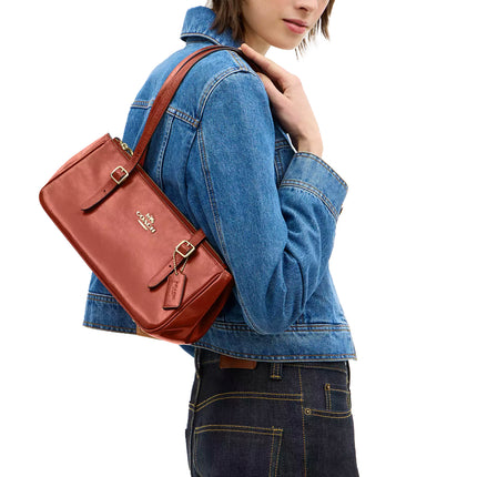 Coach Women's Asher Shoulder Bag Gold/Cinnamon