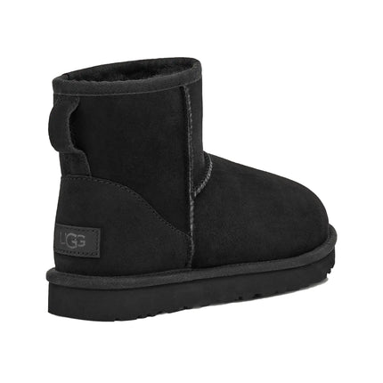 UGG Classic Mini II kadın botu, siyah süet