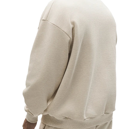 alo Men's Accolade Crew Neck Pullover Oatmeal Heather