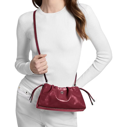 Michael Kors Women's Matilda Small Cinched Crossbody Bag Maroon