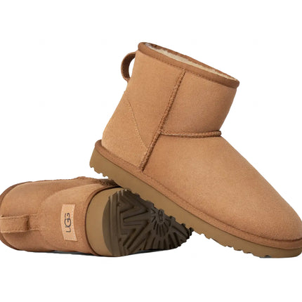 UGG Classic Mini II kadın botu, kahverengi (chestnut) süet