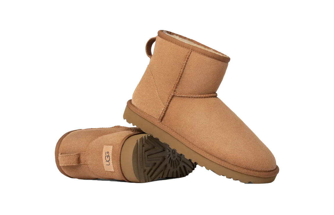 UGG Classic Mini II kadın botu, kahverengi (chestnut) süet
