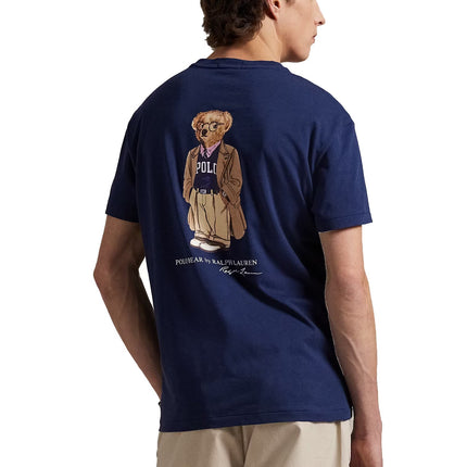 Polo Ralph Lauren Men's Classic Fit Polo Bear Jersey T-Shirt Newport Navy Heritage Bear