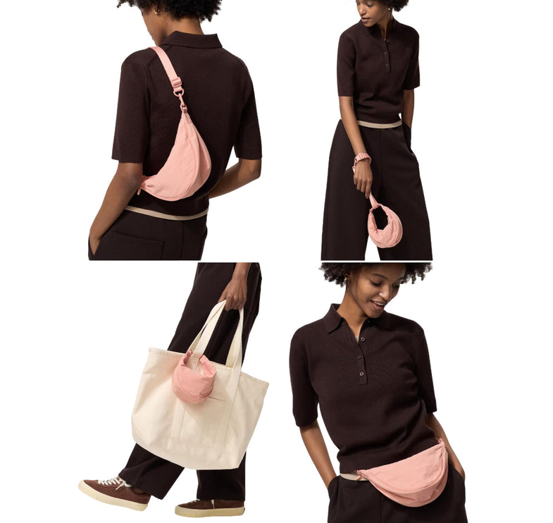 Uniqlo Unisex Round Ultra Mini Bag 32 Beige