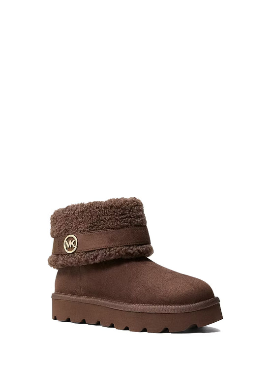 Michael Kors Women's Winnie Faux Shearling Boot Nutmeg