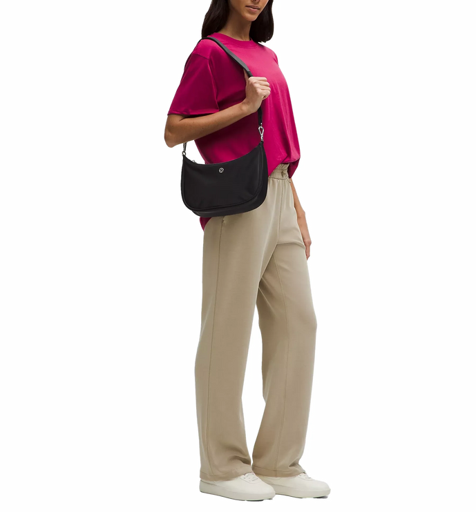 lululemon Unisex City Essentials Small Shoulder Bag Black/Gold