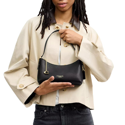 Coach Women's Emeilia Shoulder Bag Gold/Black