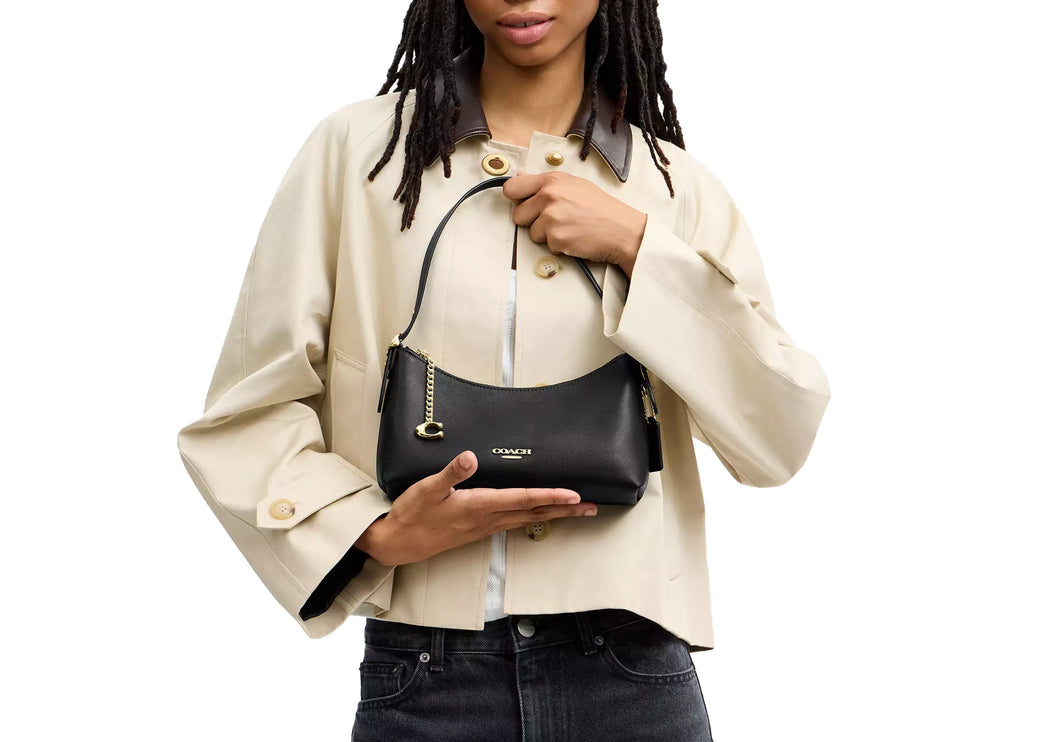 Coach Women's Emeilia Shoulder Bag Gold/Black