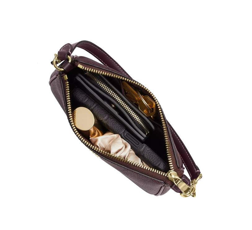 Coach Women's Nolita 19 In Signature Canvas Gold/Black Currant