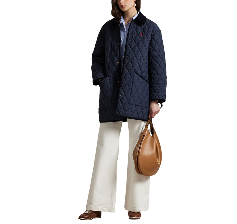 Polo Ralph Lauren Women's Quilted Barn Jacket Navy