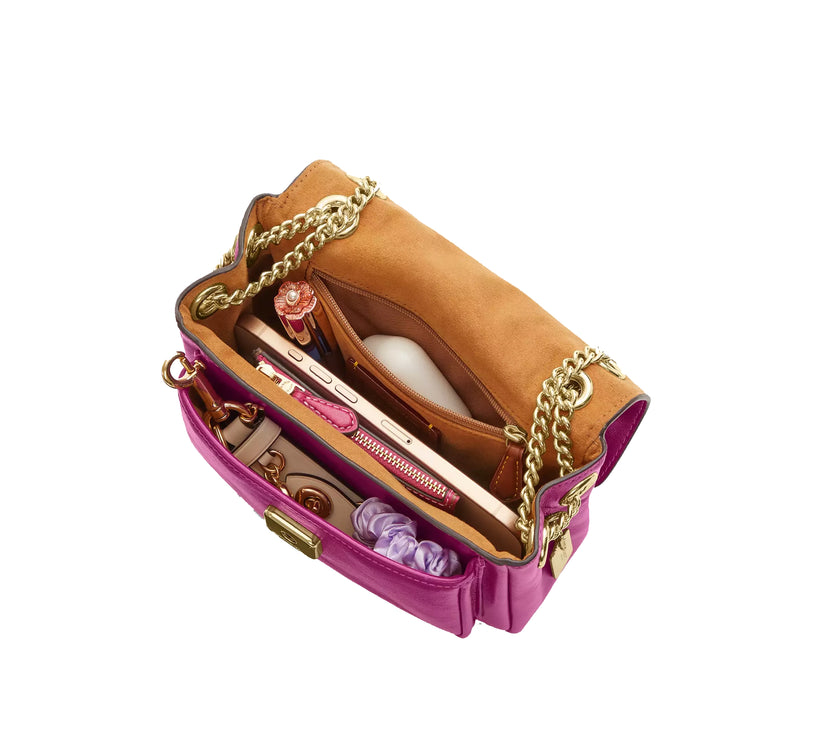 Coach Women's Elodie Crossbody Bag 18 Gold/Magenta