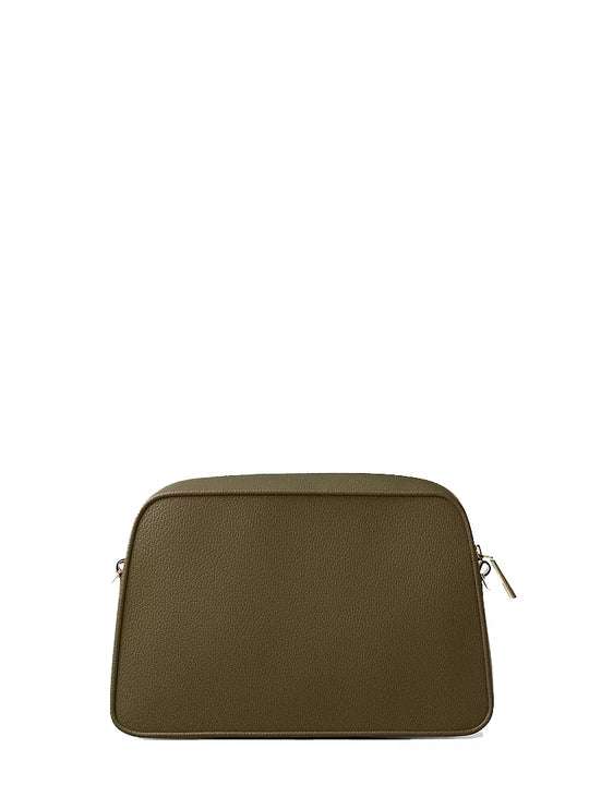 Michael Kors Women's Jet Set Small Leather Camera Crossbody Bag Loden