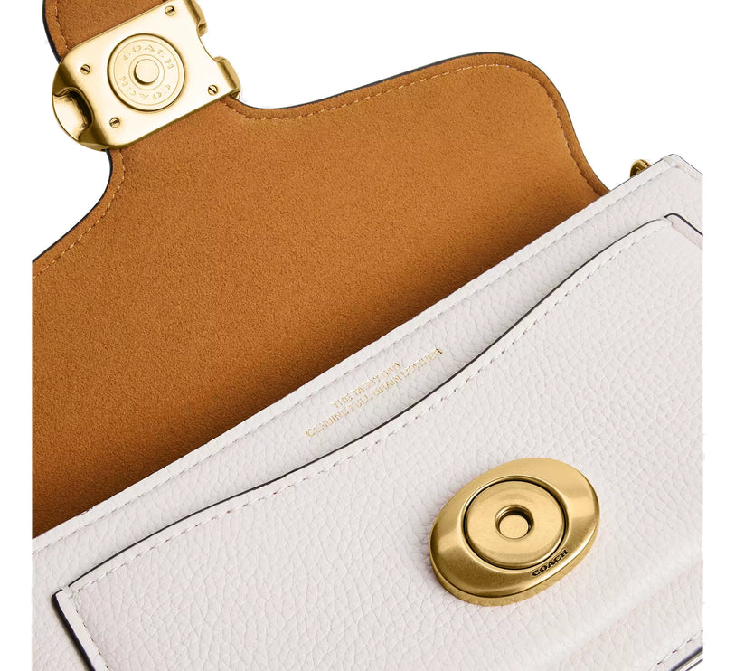 Coach Women's Tabby Chain Crossbody Bag 19 Brass/Chalk