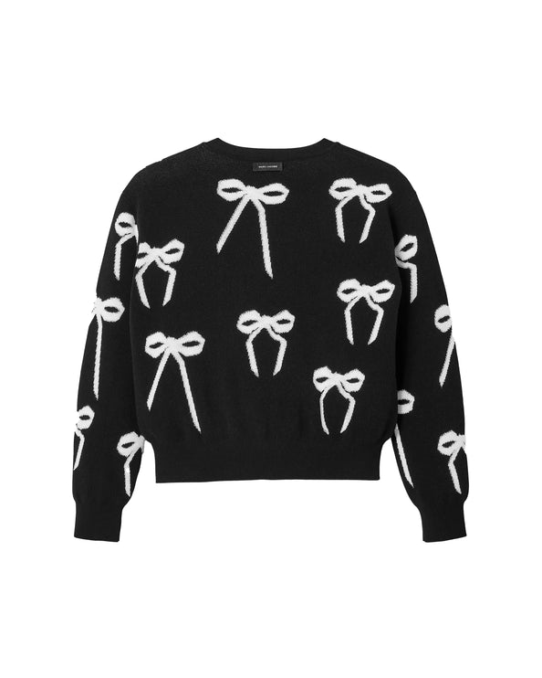 Marc Jacobs Women's Bow Jacquard Sweater Black