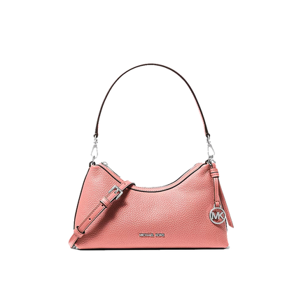 Michael Kors Women's Sammy Small Pebbled Leather Convertible Crossbody Bag Sunset Rose