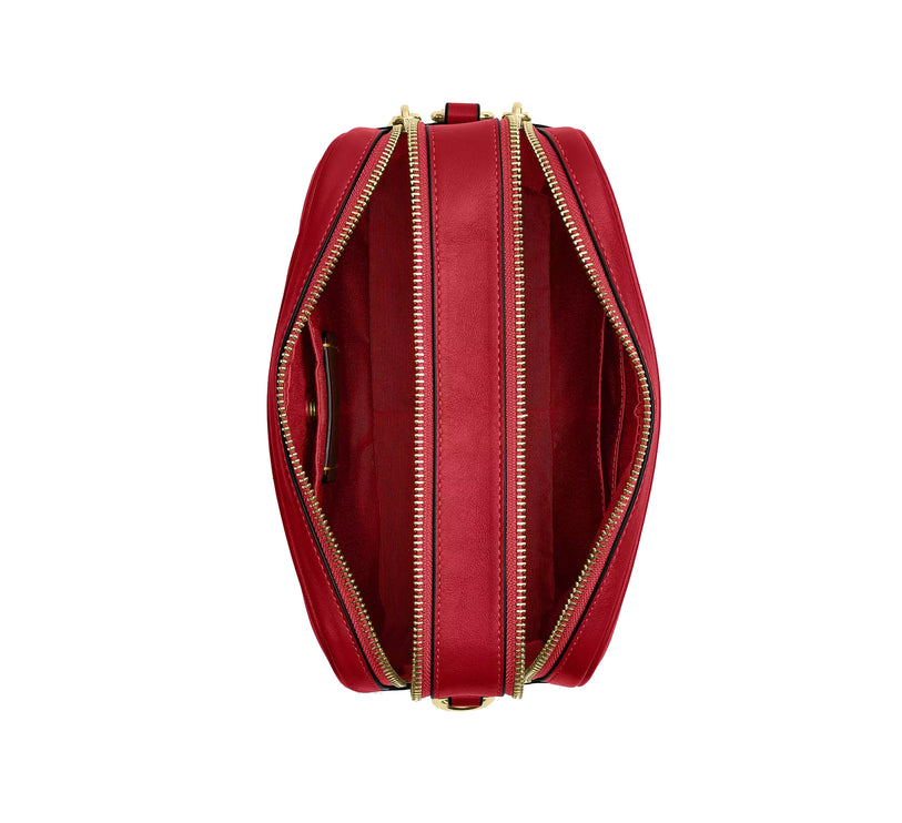 Coach Women's Carey Crossbody Bag Gold/Poppy
