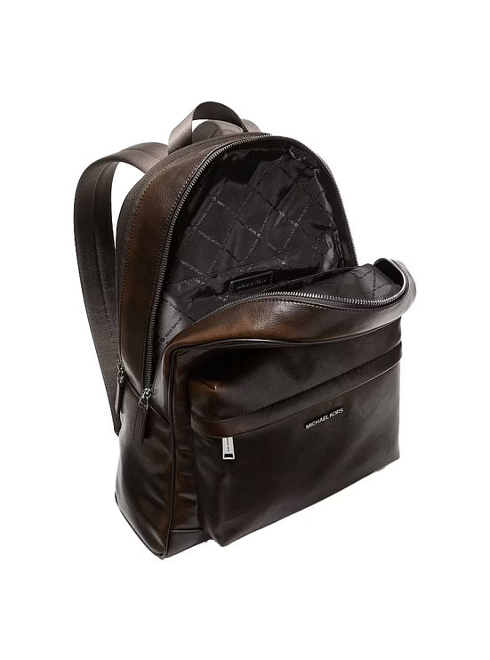 Michael Kors Unisex Pacey Burnished Backpack Chocolate