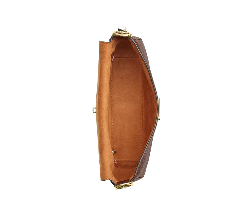 Coach Women's Etta Small Flap Shoulder Bag Gold/Maple