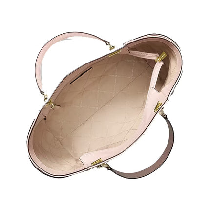Michael Kors Women's Jet Set Large Signature Logo Shoulder Bag Powder Blush Multi