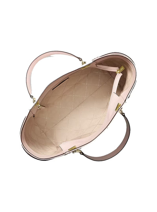 Michael Kors Women's Jet Set Large Signature Logo Shoulder Bag Powder Blush Multi