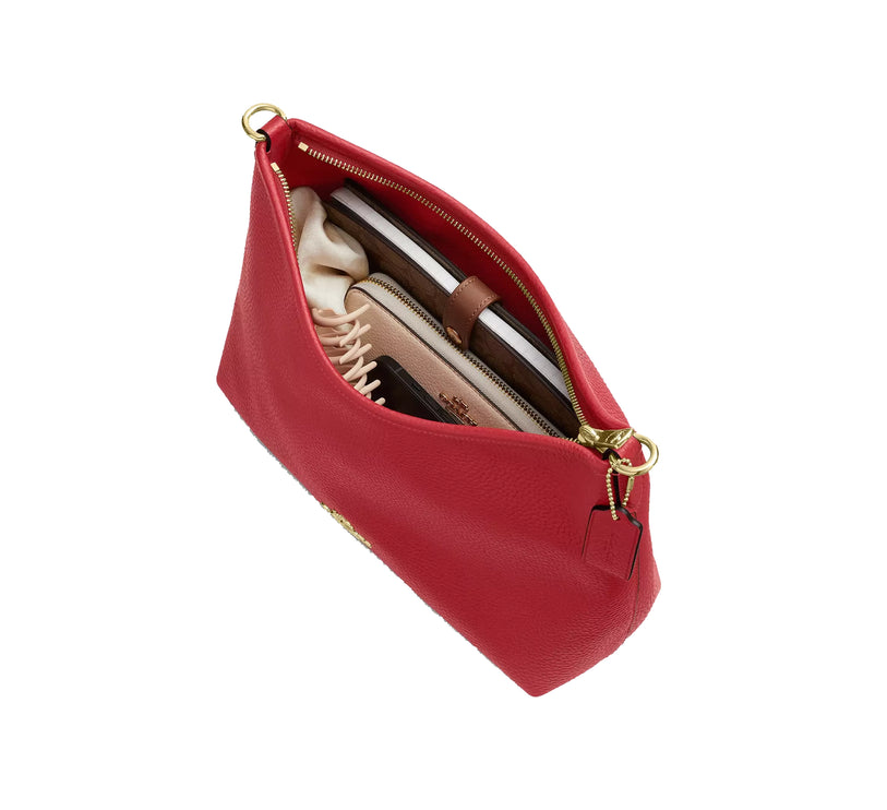 Coach Women's Laurel Shoulder Bag Gold/Poppy