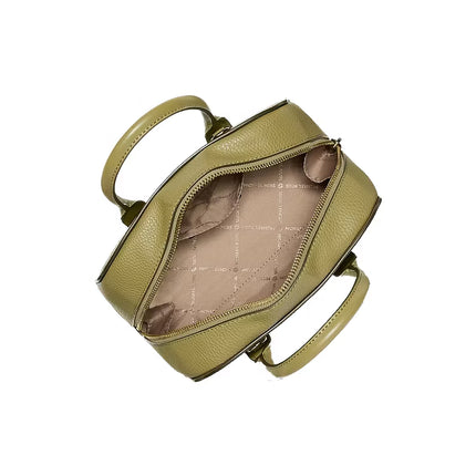 Michael Kors Women's Ashton Small Signature Logo Messenger Bag Oregano/Gold