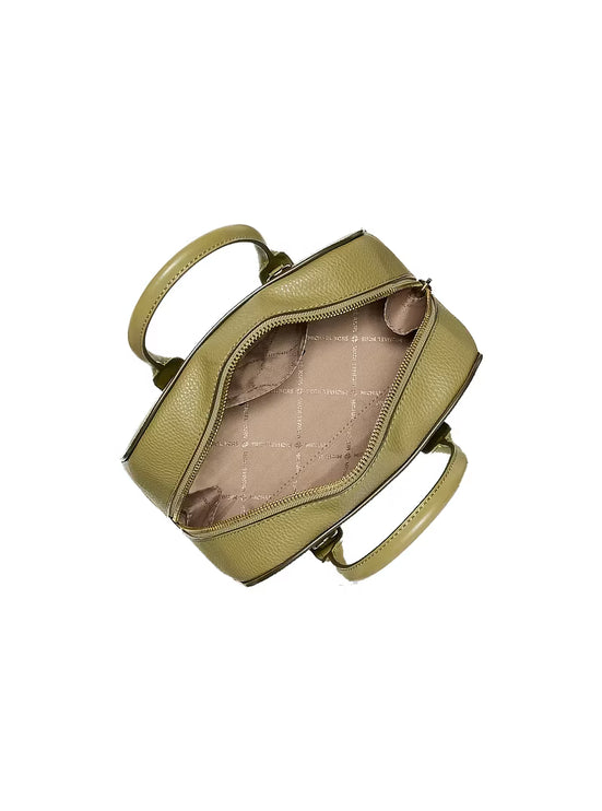Michael Kors Women's Ashton Small Signature Logo Messenger Bag Oregano/Gold