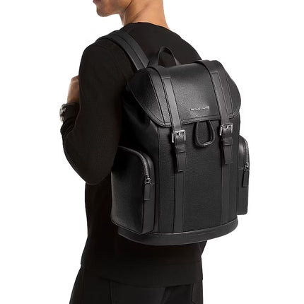 Michael Kors Unisex Cooper Pebbled Leather Backpack Black