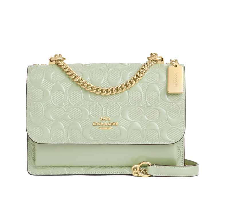 Coach Women's Klare Crossbody Bag In Signature Leather Gold/Pale Green