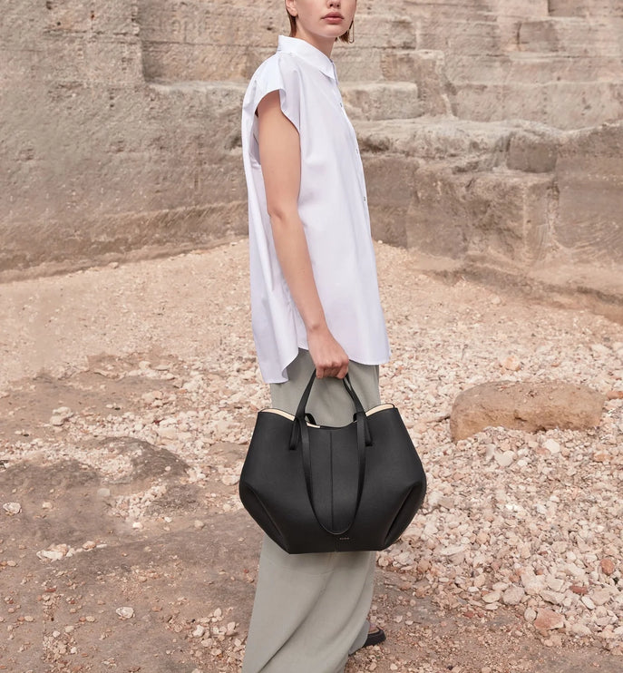 Polène Women's Cyme Edition Textured Black