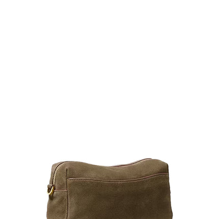 Michael Kors Women's Bryant Small Suede Convertible Crossbody Bag Loden/Gold