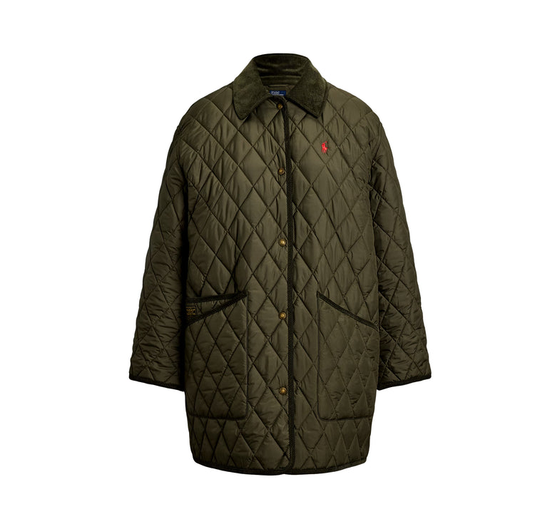 Polo Ralph Lauren Women's Quilted Barn Jacket Ranger Green