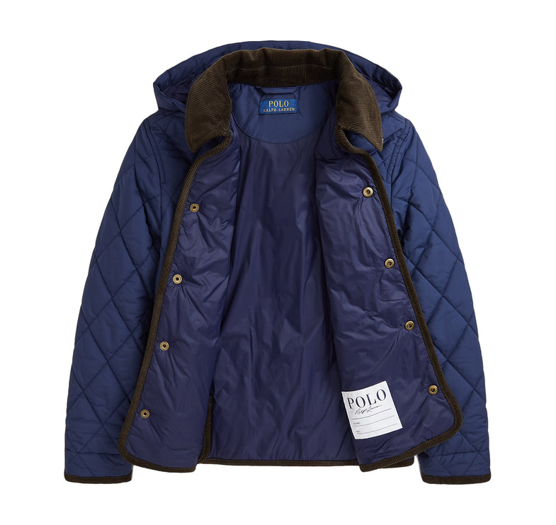Polo Ralph Lauren Boy's Hooded Barn Jacket Newport Navy