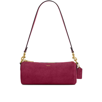 Coach Women's Barrel Bag Brass/Dark Fuchsia
